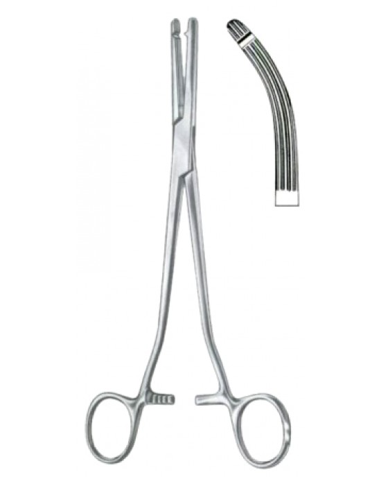 Heaney-Ballentine Hysterectomy Forceps BJ Curved 21cm/8 1/4