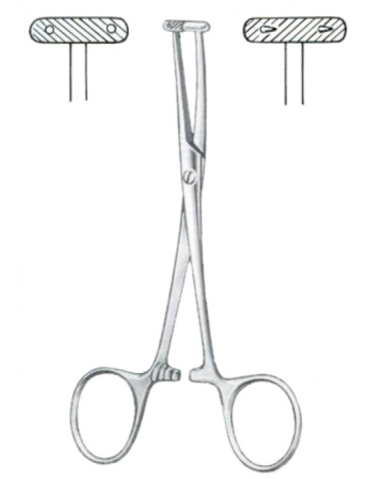 Martel Scalp Flap Forceps SJ 14cm/5 1/2