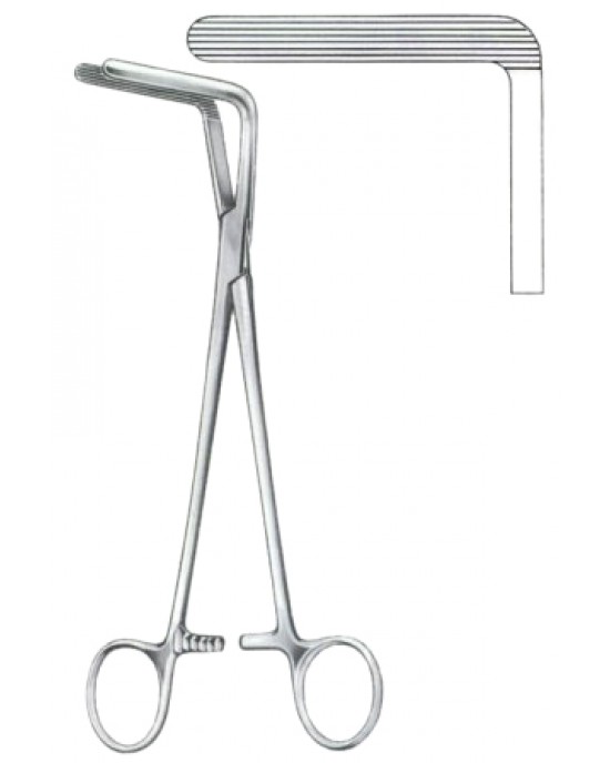 Wertheim-Cullen Clamp Forceps BJ 21.5cm/8 1/2
