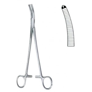 Wertheim Vaginal Forceps BJ Slightly Curved 22cm/8 3/4