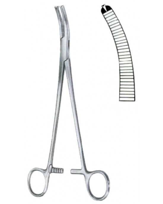 Wertheim Vaginal Forceps BJ More Curved 22cm/8 3/4