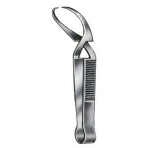 Engl.Modell Towel Forceps 9cm/3 1/2