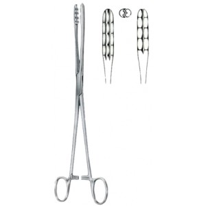 Ulrich Cotton Swab Forceps BJ Straight 27cm/10 1/2