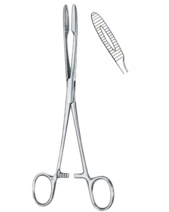 Gross-Maier Polypus Forceps BJ Curved  25cm/10