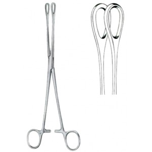 Foerster Sponge Holding Forceps BJ Straight 18cm/7