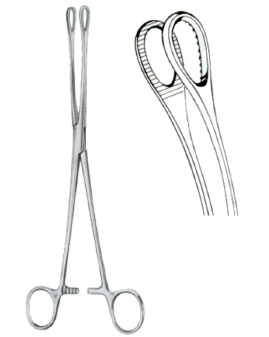 Foerster Sponge Holding Forceps BJ Curved 18cm/7