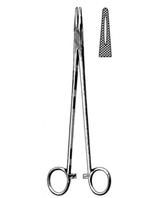 Hegar Needle Holder grooved 24cm