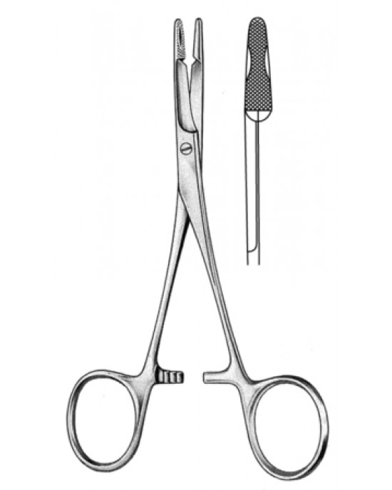 Olsen-Hegar Needle Holder w/blood groove 14cm