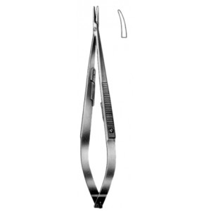 Castroviejo Micro Needle Holders Curved 14cm/5 1/2