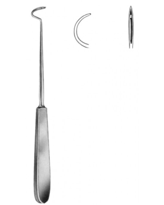 Deschamps Ligature Needles Sharp 20cm/8