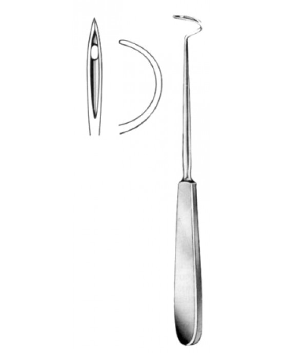 Deschamps Ligature Needles Sharp 21cm/8 1/4