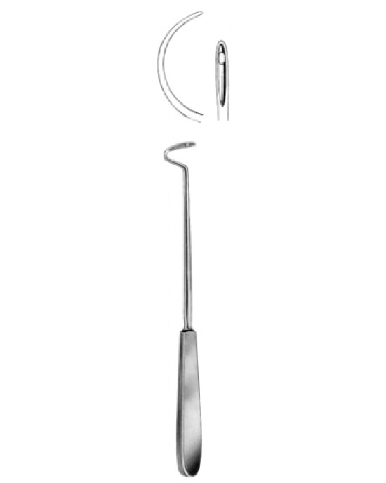 Deschamps Ligature Needles Blunt 24cm/9 1/2