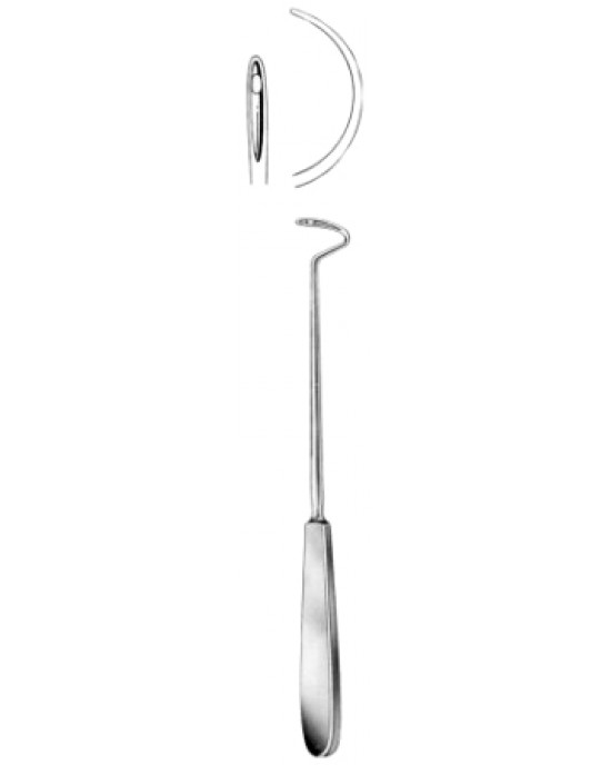 Deschamps Ligature Needles Blunt 24cm/9 1/2