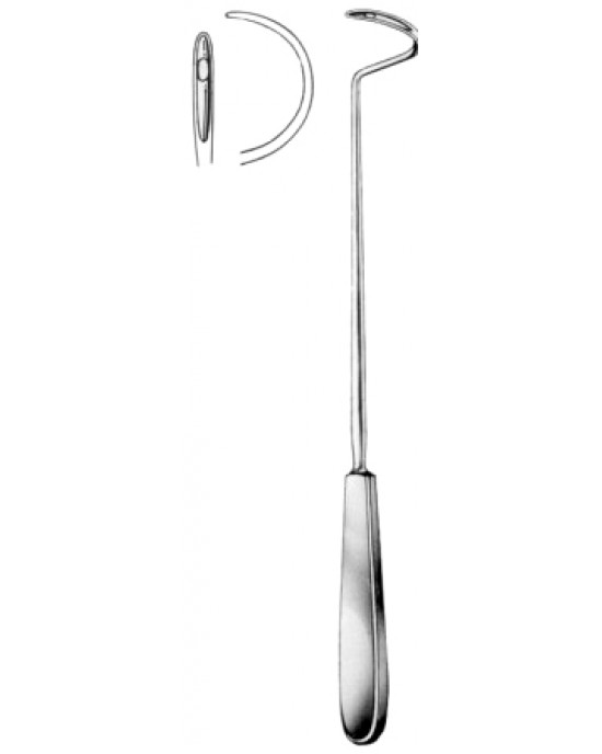 Deschamps Ligature Needles Blunt 27cm/10 1/2