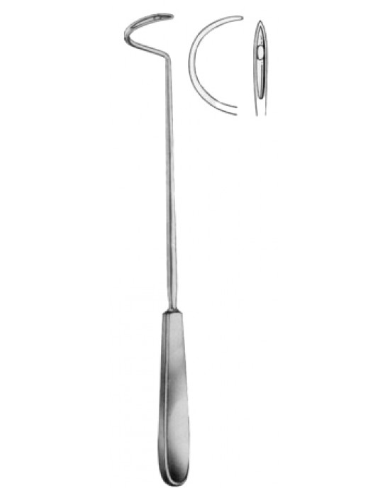 Deschamps Ligature Needles Sharp 27cm/10 1/2