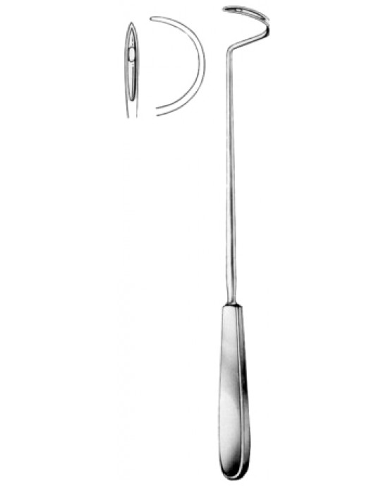 Deschamps Ligature Needles Sharp 27cm/10 1/2