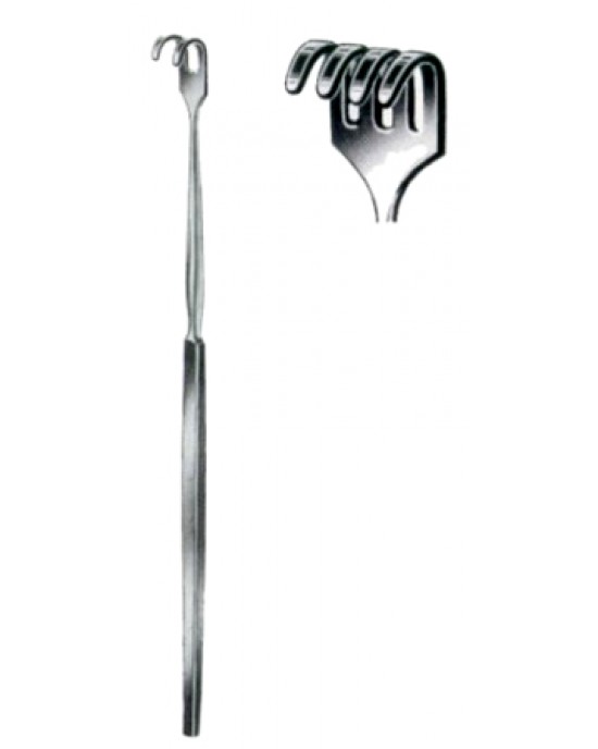 Wound Retractors Standard Blunt  4 Prongs 16cm/6 1/4