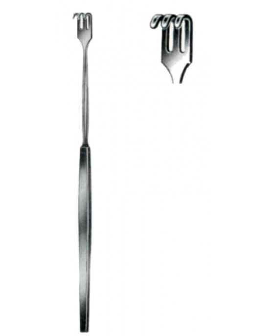 Wound Retractors Blunt  3 Prongs 16cm/6 1/4