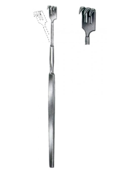 Wound Retractors Sharp 3 Prongs 16cm/6 1/4