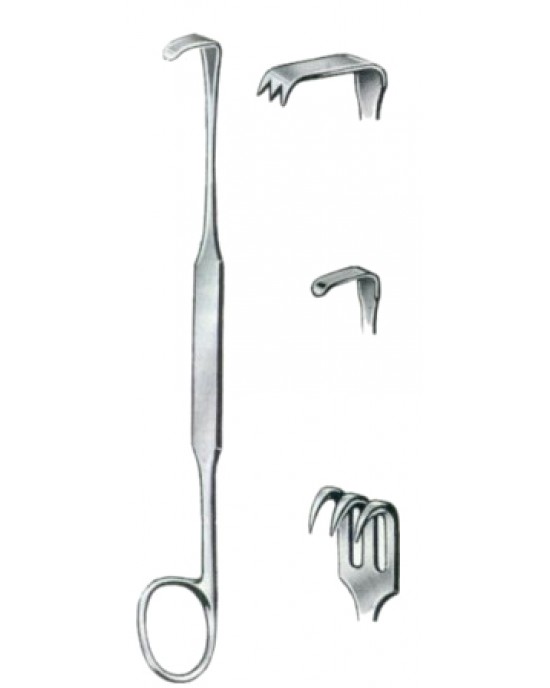 Meyerding Trachea Retractors Sharp 4 Prongs 18cm/7