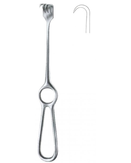Volkmann Retractors Sharp 1 Prong  22cm/8 3/4