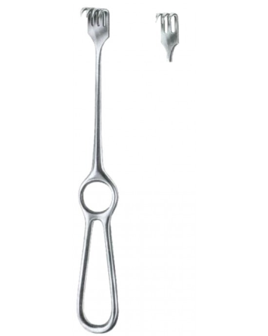 Volkmann Retractors Sharp 3 Prongs 9x13 22cm/8 3/4