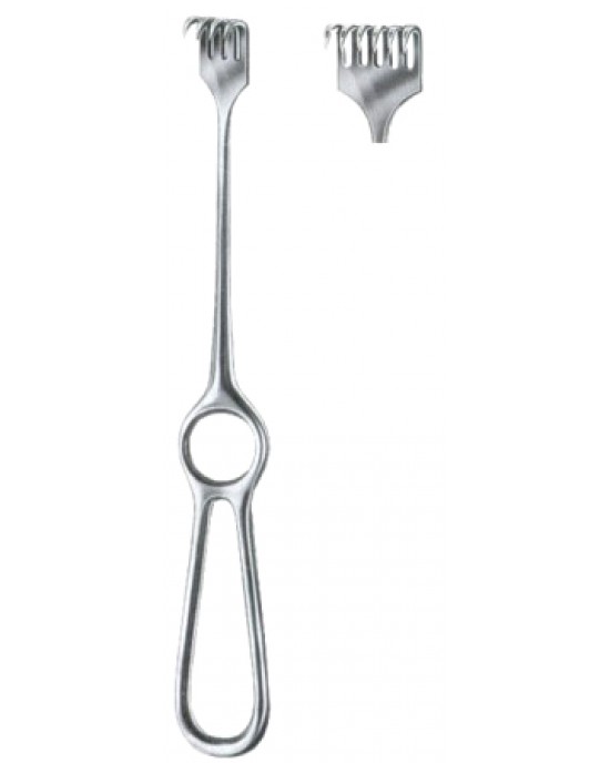 Volkmann Retractors Sharp 6 Prongs 9x29 22cm/8 3/4