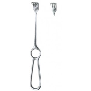 Volkmann Retractors Blunt  3 Prongs 9x13 22cm/8 3/4