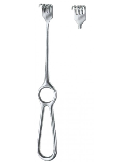 Volkmann Retractors Blunt  4 Prongs 9x19 22cm/8 3/4