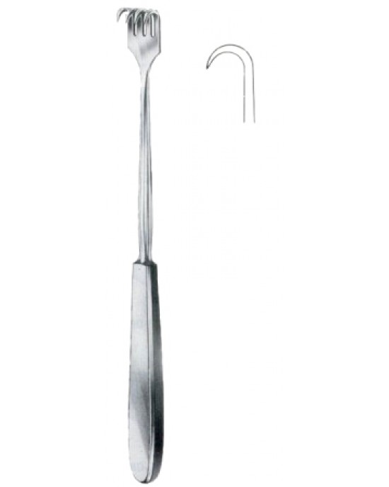Volkmann Retractors Sharp 1 Prong 23cm/9