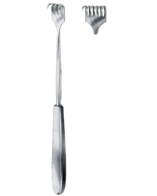 Volkmann Retractors Sharp 6 Prongs 9x29mm 23cm/9