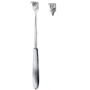 Volkmann Retractors Semi-Sharp 4 prongs 9x19mm 23cm/9