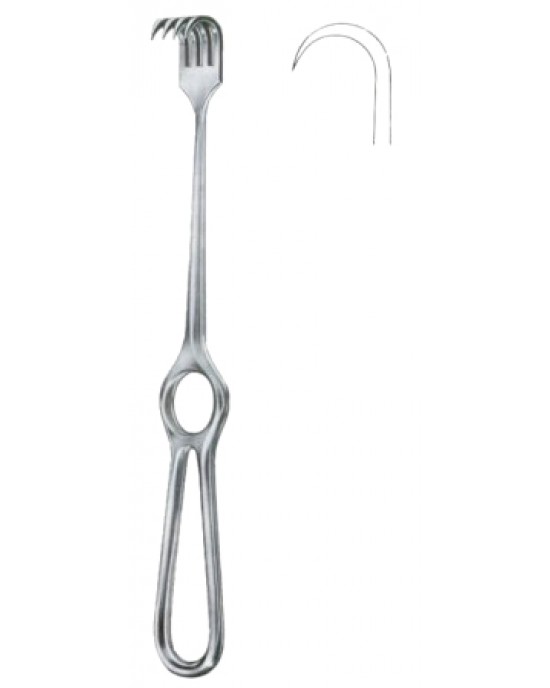 Kocher Retractors Sharp 1 Prong 21.5cm/8 1/2