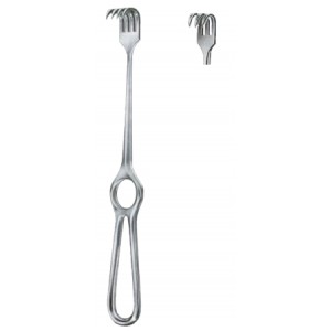 Kocher Retractors Sharp 3 Prongs 15x15mm 21.5cm/8 1/2