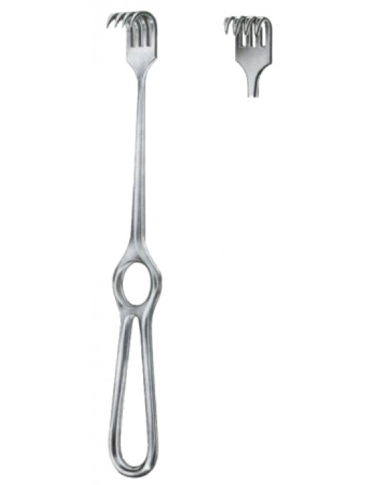 Kocher Retractors Sharp 4 Prongs 15x20mm 21.5cm/8 1/2