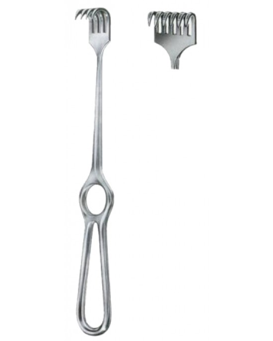 Kocher Retractors Sharp 6 Prongs 15x30mm 21.5cm/8 1/2