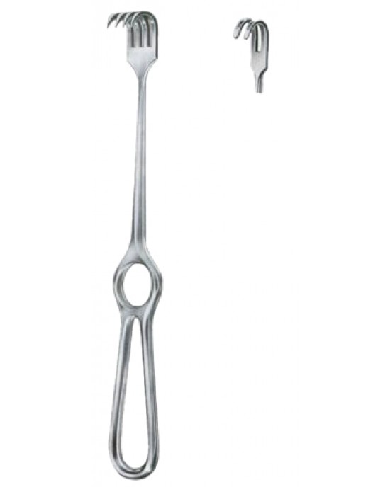 Kocher Retractors Blunt 2 Prongs 15x10mm 21.5cm/8 1/2