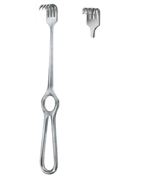 Kocher Retractors Blunt 4 Prongs 15x20mm 21.5cm/8 1/2