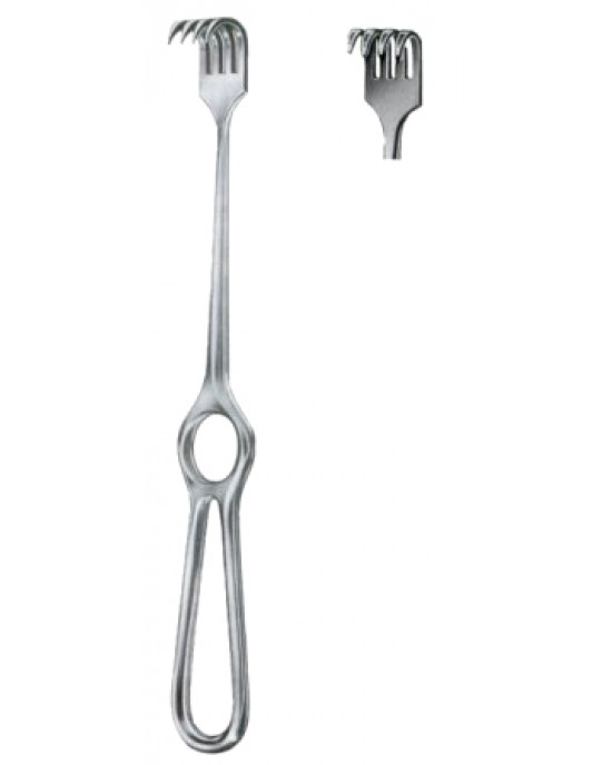 Kocher Retractors Semi-Sharp 4 Prongs 15x20mm 21.5cm/8 1/2