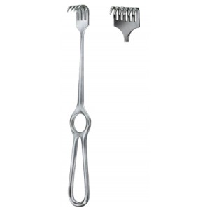 Kocher Retractors Semi-Sharp 6 Prongs 15x30mm 21.5cm/8 1/2