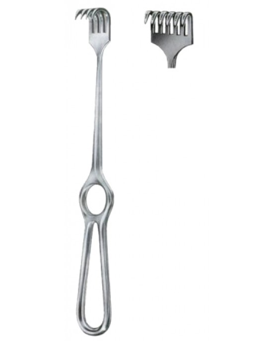 Kocher Retractors Semi-Sharp 6 Prongs 15x30mm 21.5cm/8 1/2