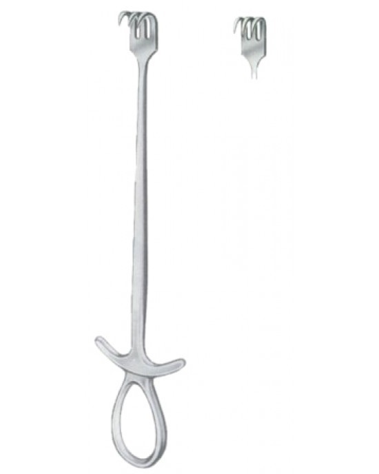 Murphy Retractors Sharp 3 Prongs 22.5cm/9