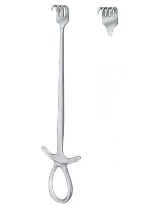 Murphy Retractors Sharp 4 Prongs 22.5cm/9