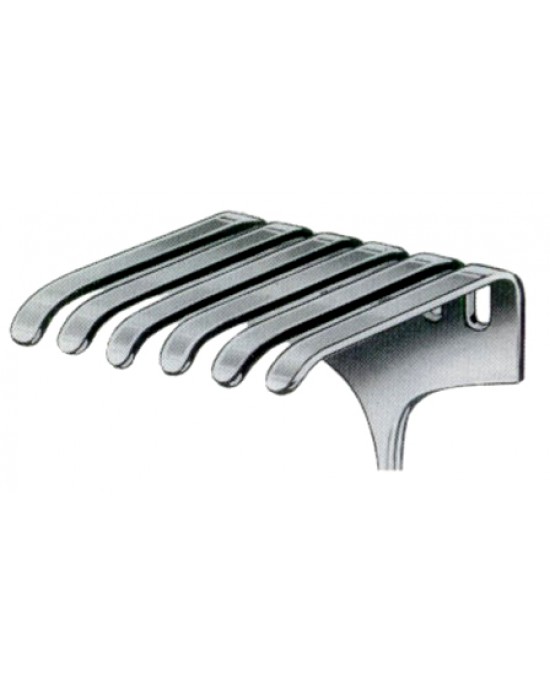 Isreal Retractors 6 Prongs 70x70mm 25cm/10