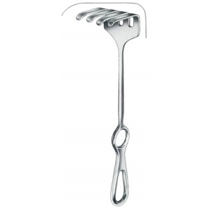 Koerte Retractors 4 Prongs 46x55mm 23cm/9