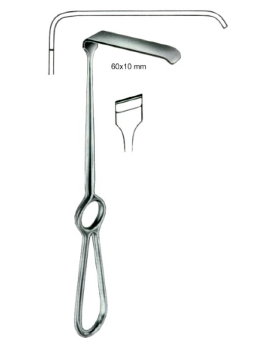 Kirsch Retractors for Maxillofacial Surgery 60x10mm 20cm/8