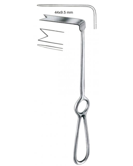 Spina-Nasalis Retractors for Maxillofacial Surgery 40x9.5mm 22cm/8 3/4