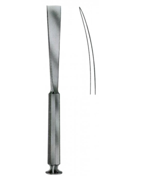 Tessier Osteotome for Maxillofacial Surgery Curved 10mm 20.5cm/8