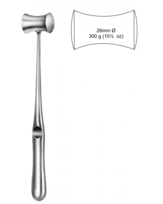 Williger B/Mallet Lead filled 300g, 26mm,24cm
