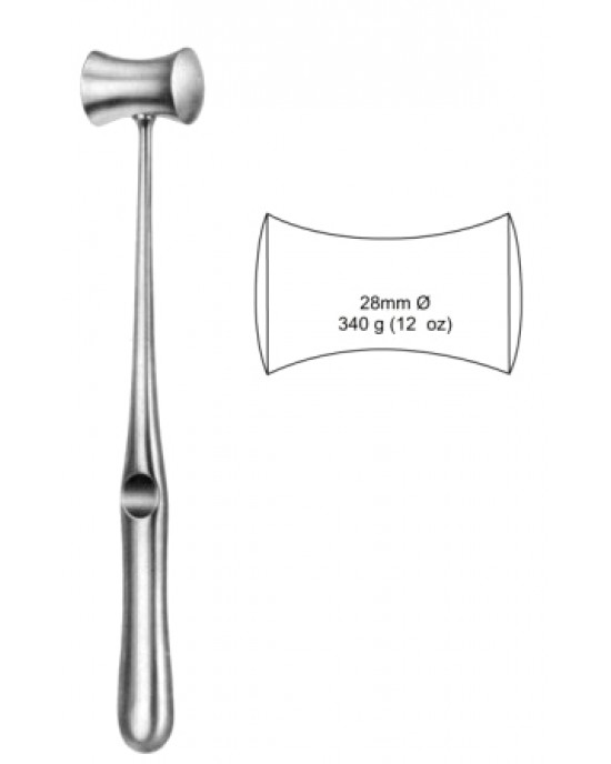 Williger B/Mallet lead filled 340g, 28mm,24cm